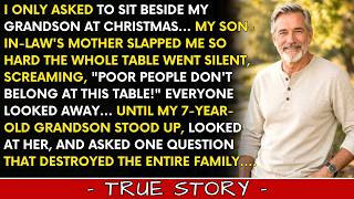 My Son-in-law's Mother Slapped Me At Christmas Dinner—then My Grandson Stood Up, Looked At Her