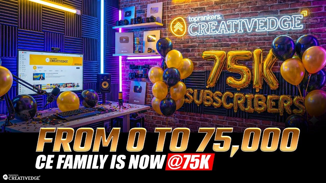From Zero to 75K+ | Creative  Edge Family Hits 75K Subscribers 🎉 Milestone Celebration