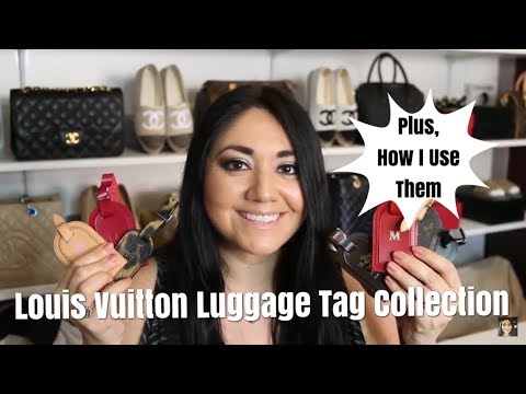 Louis Vuitton Vacchetta Luggage tag large size hot stamping