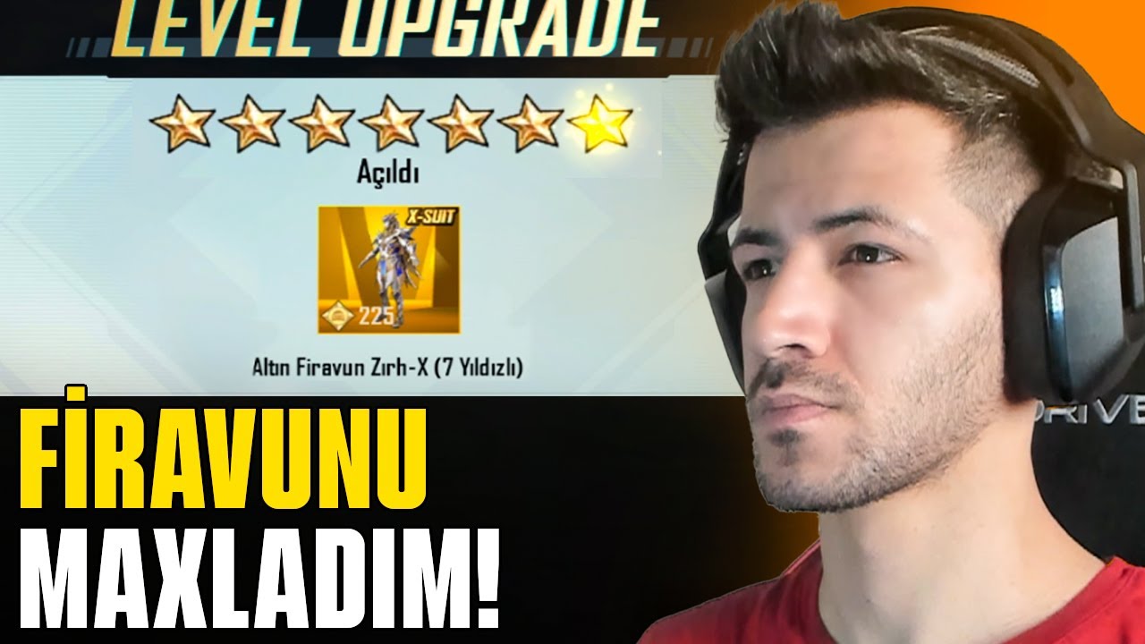 FİRAVUN X-SUİTİ 7 SEVİYE YAPTIM! (BATTIM RESMEN)  pubg mobile