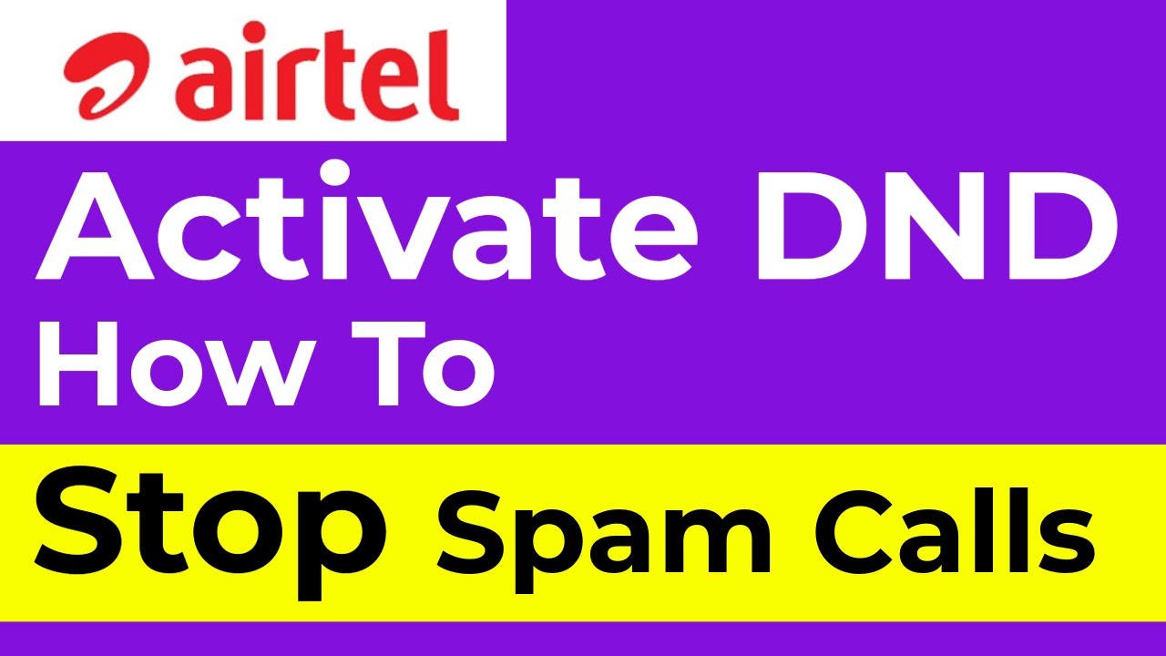 how-to-stop-spam-calls-how-to-activate-dnd-service-youtube