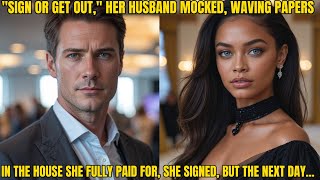 Her billionaire husband forced her to sign away her million-dollar estate and luxury mansion..