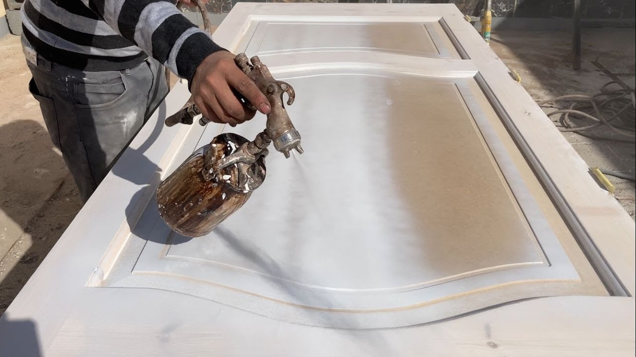 دهان ابواب الخشب ابيض دوكو فرن | قمة الابداع