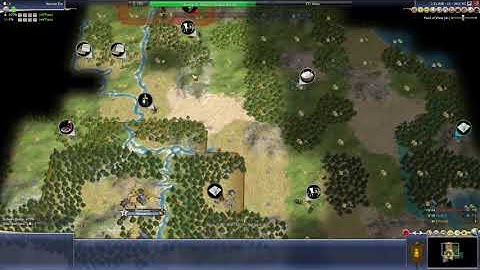 Civ 4 Always War | Genghis Khan (Emperor, Pangaea 6AI) Part 1