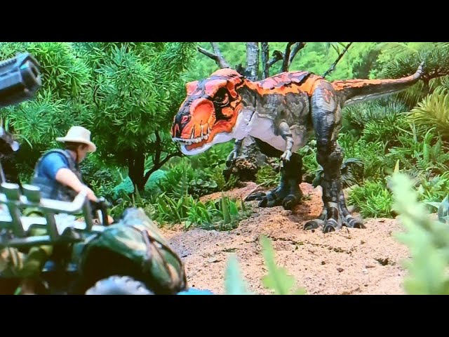 Custom Painted Tyrannosaurus Rex! Jurassic World Mattel Reimagined