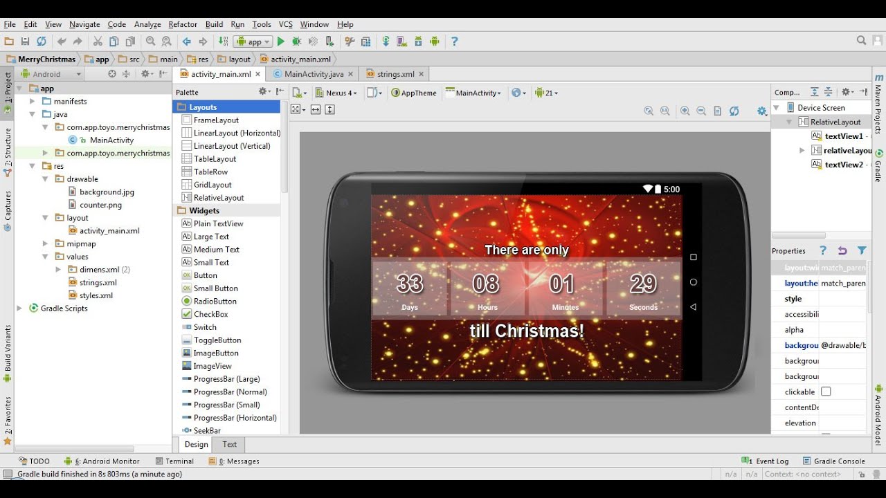 how many days left until christmas app in android studio 14 youtube - How Many Days Left For Christmas how many days left until christmas app in android studio 14 youtube - How Many Days Left For Christmas