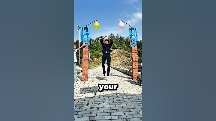 Grandpa jumps to pop baloon🤡😂