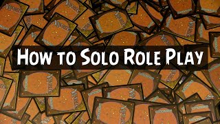 Begin your SOLO Role Playing with Magic: The Gathering!