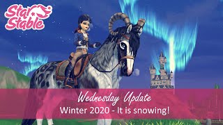 Star Stable Online; Wednesday Update ~Winter 2020; It is snowing!