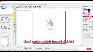 QR Code Enabled Variable Text