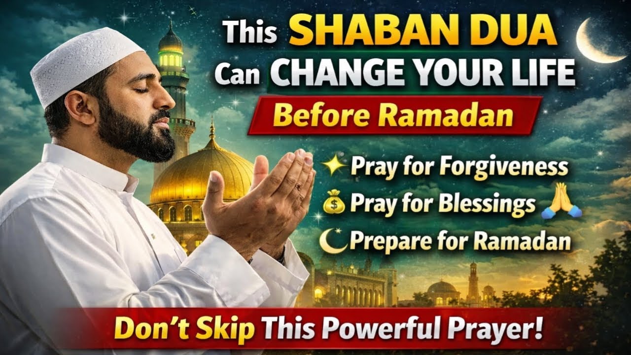 MOST POWERFUL Shaban Dua 2026 🕌 | Change Your Destiny Before Ramadan Begins