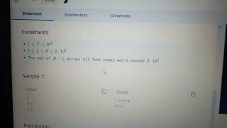 Make it One Codechef Solution (div. 4) || Code chef live Solution START124  ||