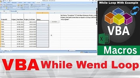 While Loop in VBA Hindi