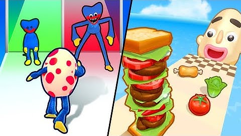 Monster Egg | Sandwich Runner / All Level Gameplay: Android,iOS