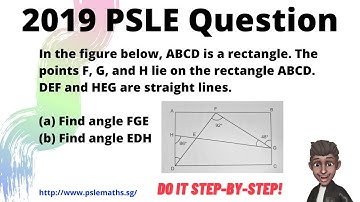 2019 PSLE Question 13: Angles - Do it Step-by-Step!