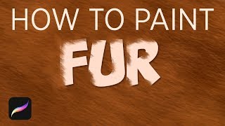 ANYONE Can Draw FUR | Fur drawing tutorial for PROCREATE