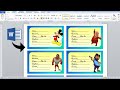 How to make Printable Notebook Sticker Design in Microsoft word (Ms word)