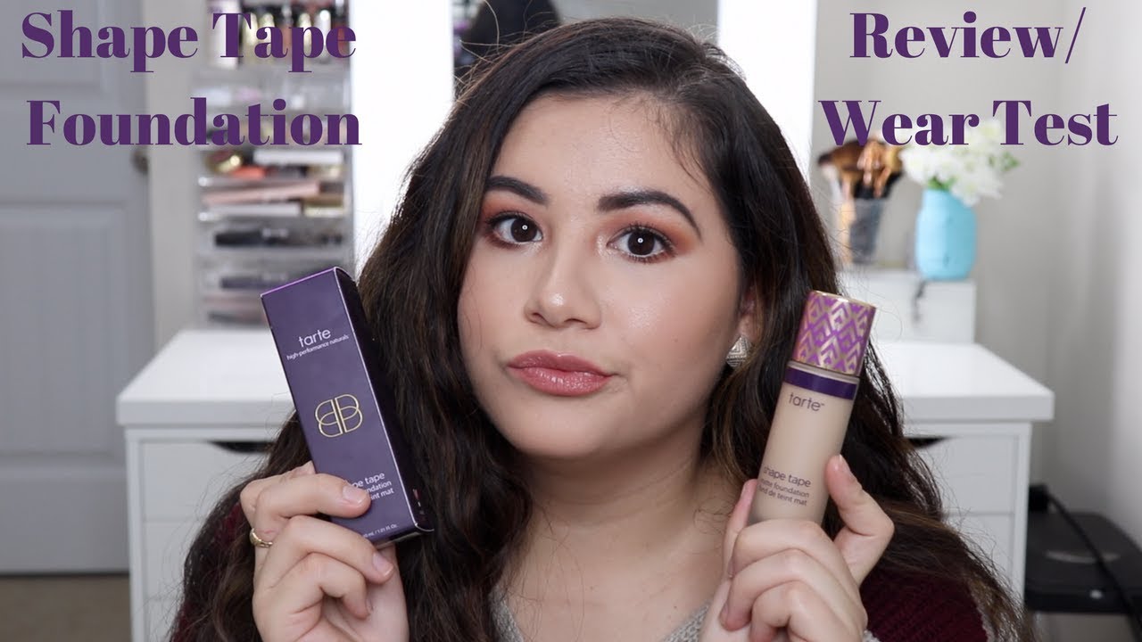 TARTE SHAPE TAPE FOUNDATION | REVIEW/WEAR TEST MEDIUM NEUTRAL - YouTube