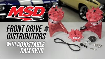 MSD Front Drive Distributors with Adjustable Cam Sync