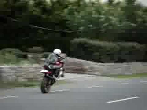 mick doin a wheelie