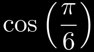 Compute cos(pi/6)