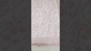 New Fabrics Net Multi Katdana Moti Sitara Fore Peace Suit Embroidery Trending GMC ISN  Code 37