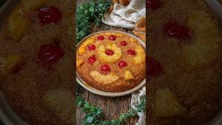 Cast Iron Skillet Pineapple Upside Down Cake #recipe #cakerecipe #recipeoftheday #diy