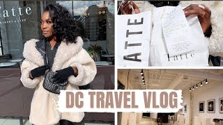 DC TRAVEL VLOG | SHOPPING SPREE | DINNER RESERVATIONS | SNOW STORM