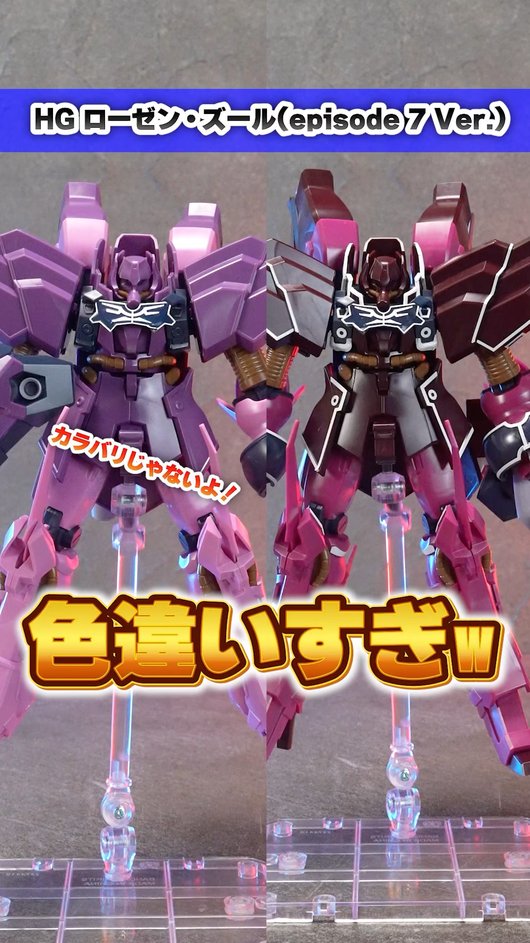 成形色違いすぎだろww【HG ローゼン・ズール(episode 7 Ver.)】通常版