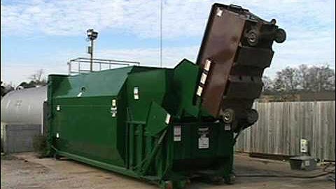 Self Contained Compactor with Cart Dumper