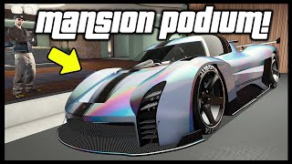 How to Put a Car on Your Mansion Podium in GTA Online