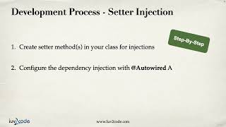 Spring Core_011 Setter Injection   Overview