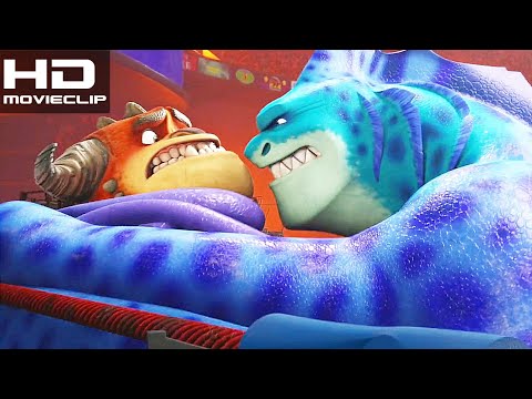 Rumble (2021) | Rayburn Jr vs. Tentacular Round 1 Fight scene | MOVIECLIPS HD