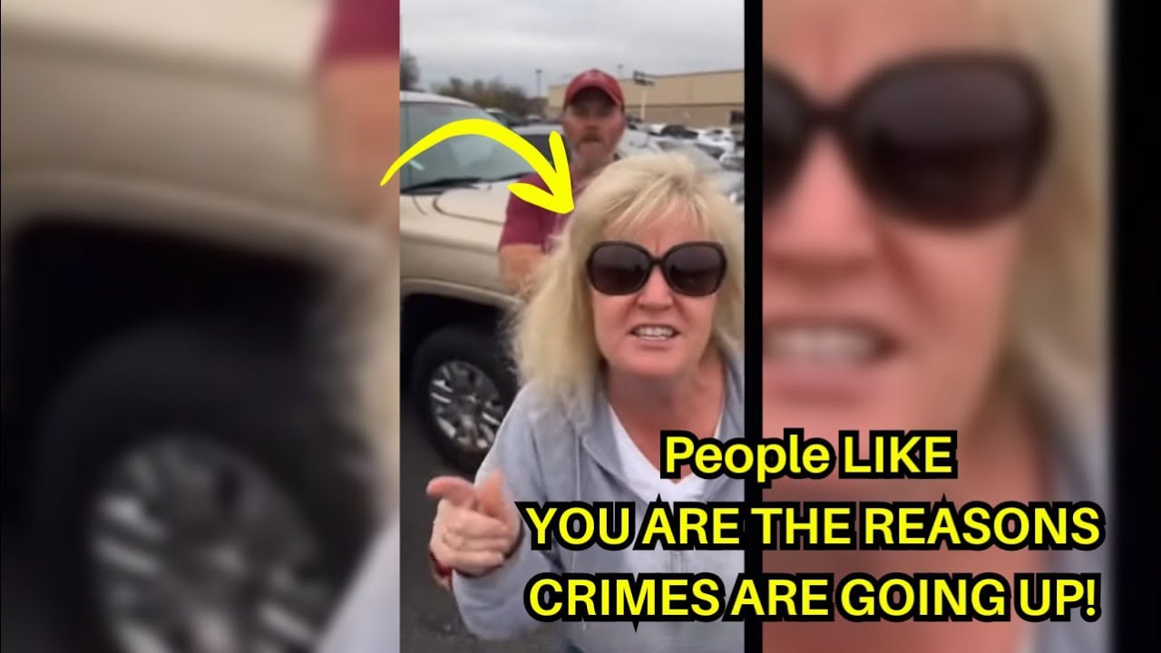 Расистская пара попыталась запугать чернокожего мужчину на парковке, но столкнулась с серьёзными ...