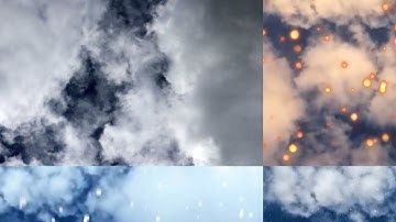 Animated Clouds for Flying Combat Battle Map