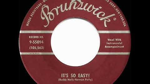 1958 Buddy Holly & the Crickets - It’s So Easy
