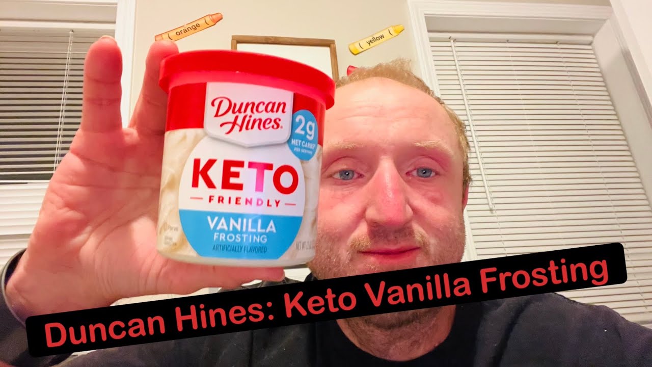 Duncan Hines Keto Vanilla Frosting YouTube