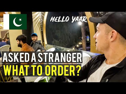 We asked a stranger what to order