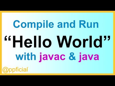 Compile and Run Java Programs Using the Command Line with java and javac - Setup JDK Path