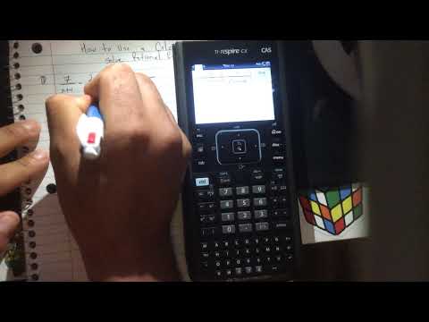 How to use a Calculator to solve Rational Expressions - YouTube