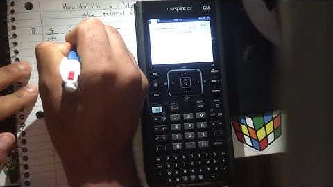 How to use a Calculator to solve Rational Expressions