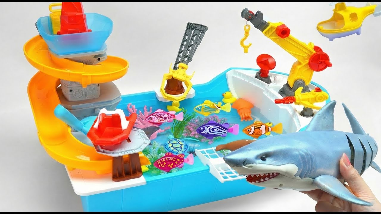 Satisfying Unboxing Zuru Robo Alive Boats & Sliding Ship Playset
