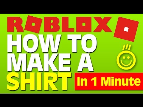 How To Make A Shirt On Roblox In One Minute Youtube