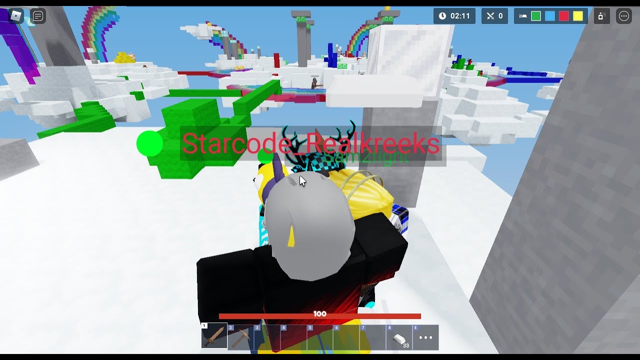 Playing as the new Void Regent and Gingerbread Man Kits in Roblox