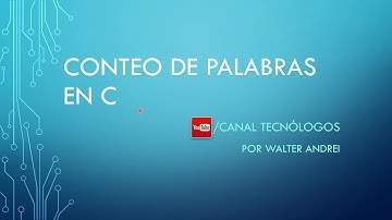 #9 Conteo palabras en C