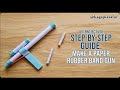 DIY Paper Rubber Band Gun 🔥 Easy Step-by-Step Tutorial
