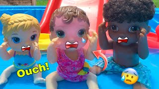 Baby alive Zoe gets hurt at Summer camp! 😰