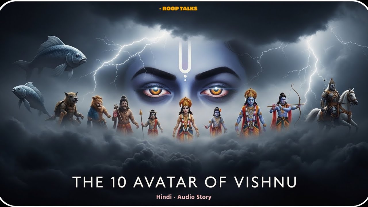 भगवान विष्णु के 10 अवतार - मत्स्य से कल्कि तक | All 10 Avatars of Lord #Vishnu | Roop Talks | #hindu