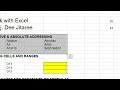 Introduction to Excel sec001