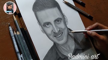 Akshay Kumar pencil sketch (Time lapse)